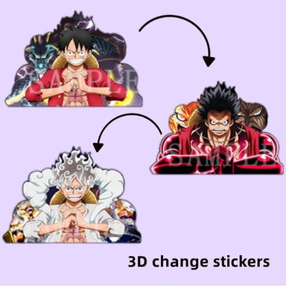 Luffy / Zoro / Nami 3D Gradient Stickers