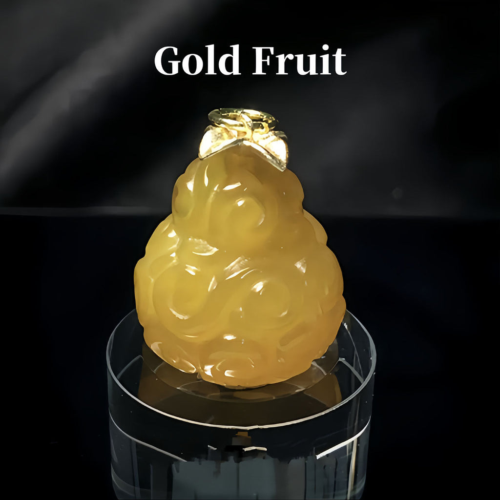 Ensemble collier et pendentif en agate naturelle faits à la main Luffy Fruit du démon