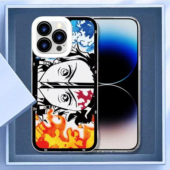 Coque de téléphone antichoc en silicone tendance exquise Tanjirou/Mitsuri/Muichirou Apple