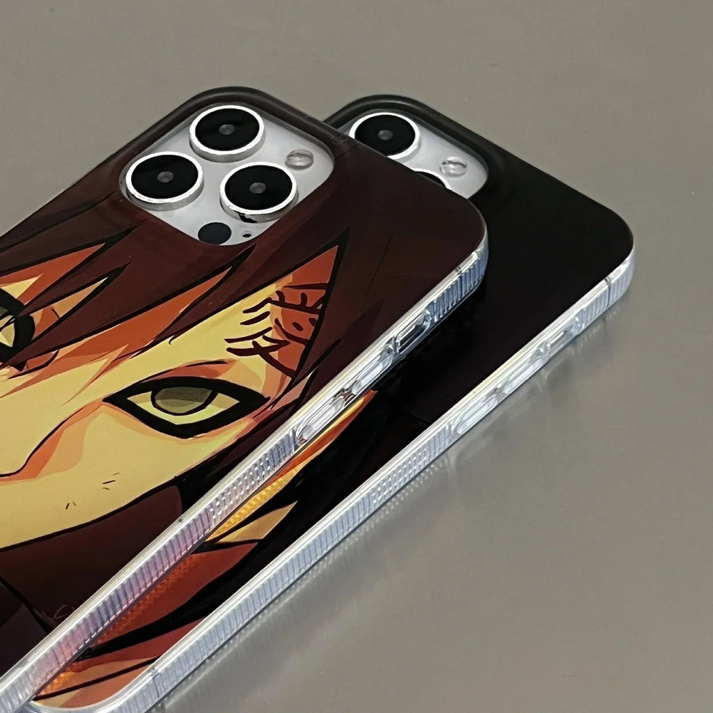 Coque de téléphone Itachi/Gaara Apple exquise en silicone anti-collision