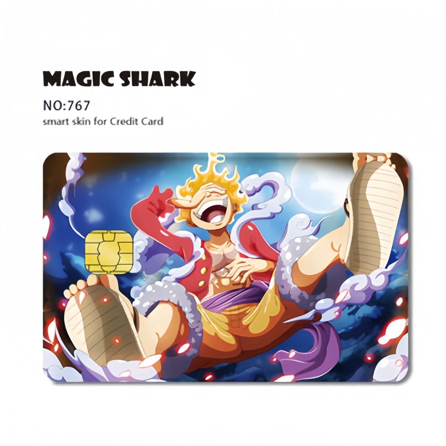 Autocollants de carte bancaire Luffy/Zoro épaissis avec gommage cristal personnalisés