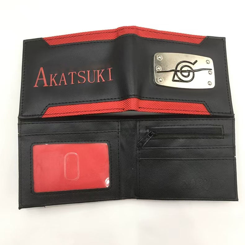 Portefeuille Uchiha Itachi à la mode et exquis, cuir de qualité, compartiments raisonnables, style de rangement pratique