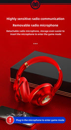 Marvel Iron Man Captain America Over‑Ear Bluetooth Gaming Headphones, Low Latency Headset with Detachable Mic