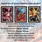 Kamado Tanjirou Hd 3D dégradé déformation peinture décorative tridimensionnelle cool