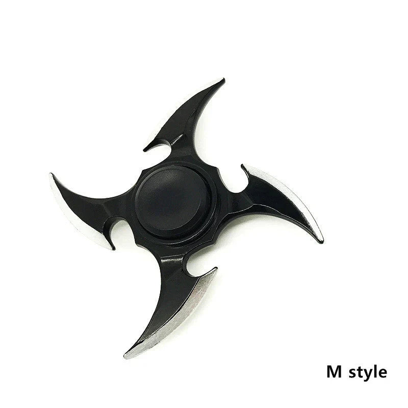 Figurine Sharingan avec hand spinner en métal pour soulager le stress