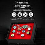 Naruto Itachi Pain Akatsuki Ring Set, 10Pcs Anime Akatsuki Symbol Rings with Necklace Gift Box