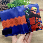 Portefeuille en cuir exquis Sasuke/Itachi/Kakashi avec design grande capacité et excellente qualité
