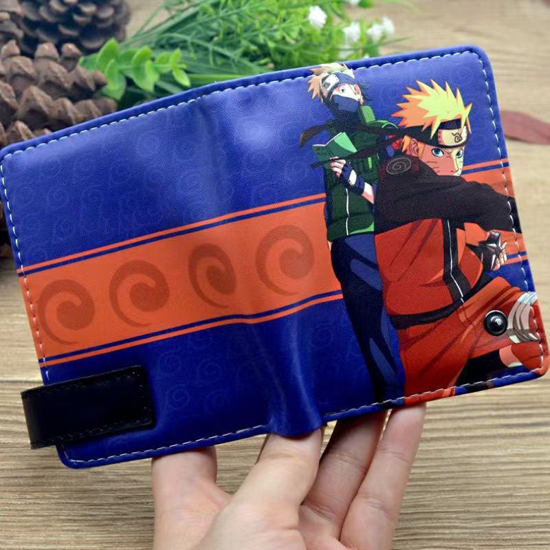 Portefeuille en cuir exquis Sasuke/Itachi/Kakashi avec design grande capacité et excellente qualité