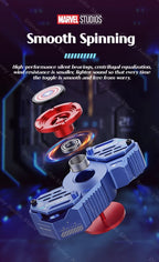 Écouteurs sans fil TWS Bluetooth 5.4 Marvel Iron Man Captain America Fidget Spinner, écouteurs sans fil à rabat magnétique Mecha en alliage de zinc