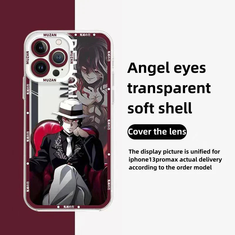 Coque de téléphone antichoc en silicone raffinée tendance Apple pour iPhone, Android Tanjirou/Nezuko
