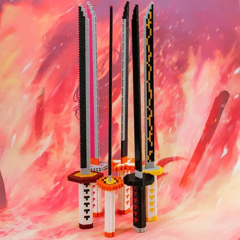 Kamado Tanjirou Toy model size particle assembly block (300-400PCS)