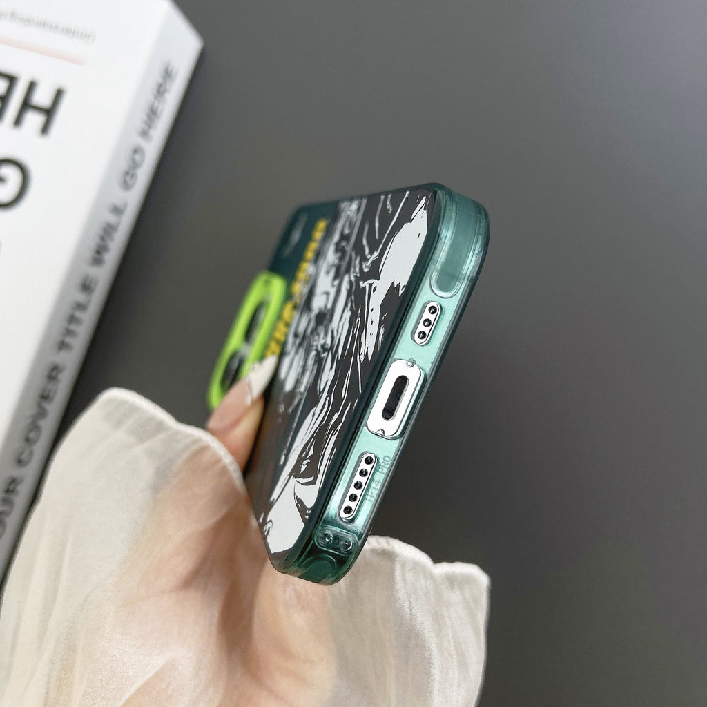 Coque Luffy/Zoro en silicone antichoc pour iPhone