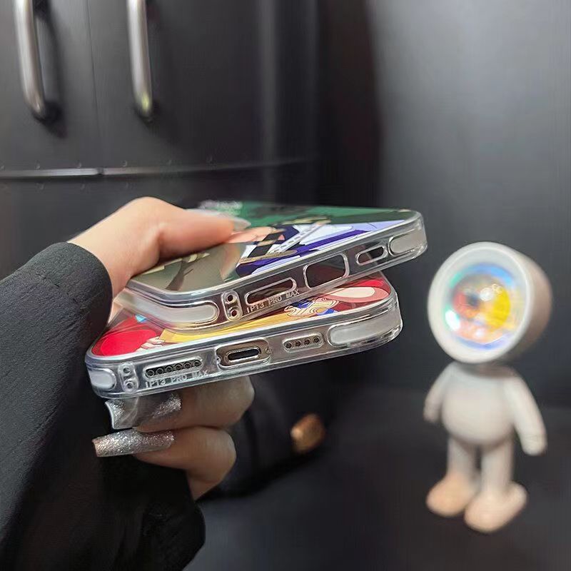 Coque de téléphone Luffy/Zoro en silicone antichoc pour iPhone