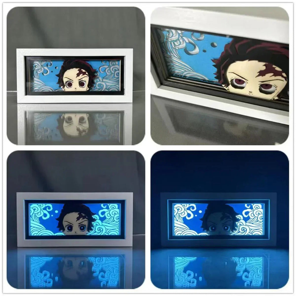 Tanjirou/Nezuko/Giyuu/Mitsuri Veilleuses de bureau exquises Luminescence Décoration de bureau