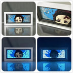Tanjirou/Nezuko/Giyuu/Mitsuri Veilleuses de bureau exquises Luminescence Décoration de bureau