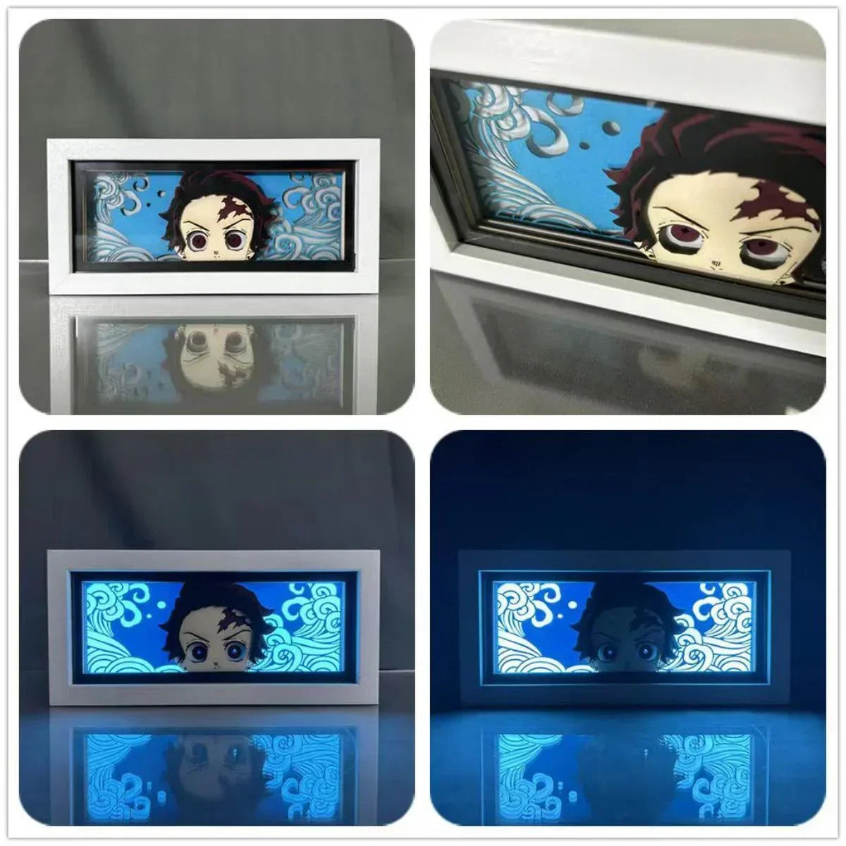Tanjirou/Nezuko/Giyuu/Mitsuri Veilleuses de bureau exquises Luminescence Décoration de bureau