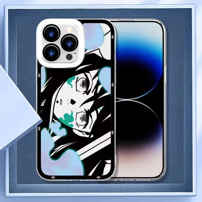 Coque de téléphone antichoc en silicone tendance exquise Tanjirou/Mitsuri/Muichirou Apple