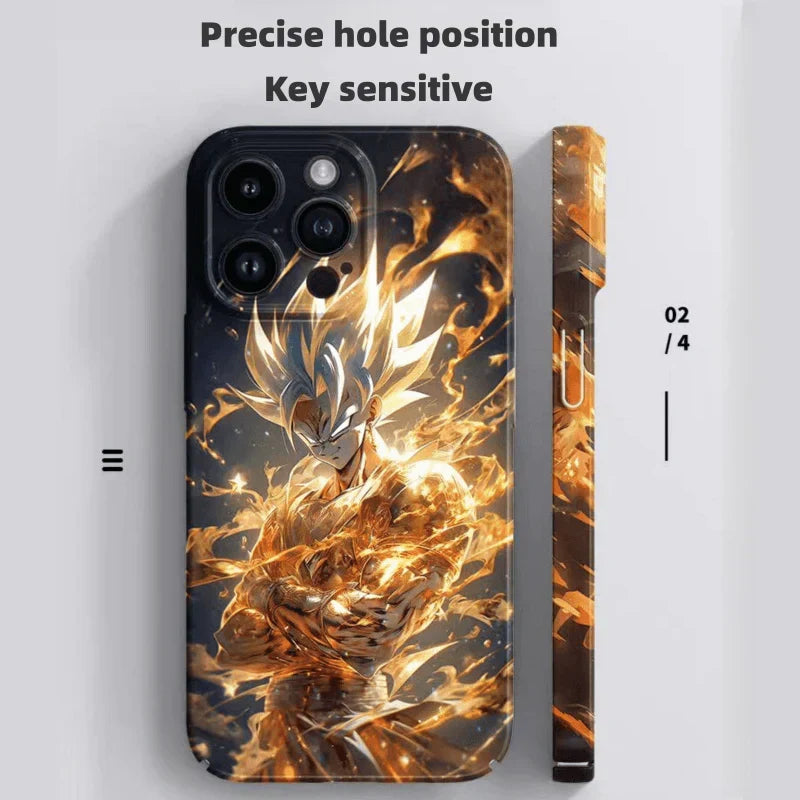 Coque de téléphone Son Goku élégante et cool, résistante aux chutes et aux frottements