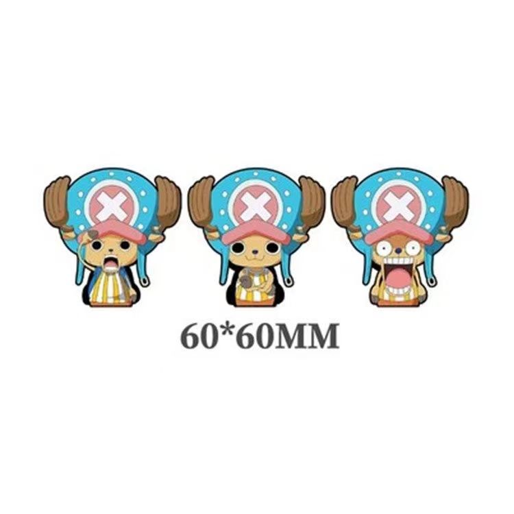Autocollants 3D dégradés Luffy/Zoro/Nami