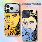 Naruto Sasuke Anime Phone Case, Graffiti Style Multi Character Shockproof Protective Case For iPhone All Models Anti-Scratch Soft TPU Cell Phone Cover