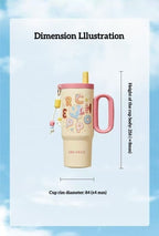 ONE PIECE Tony Tony Chopper Tumbler | Macaron Donut Design Cup with Handle & Straw