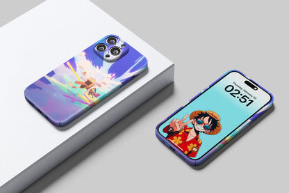 Luffy's Toons Power | One Piece 3D Printed Anime Phone Case