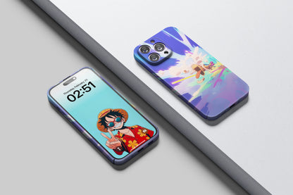 Luffy's Toons Power | One Piece 3D Printed Anime Phone Case