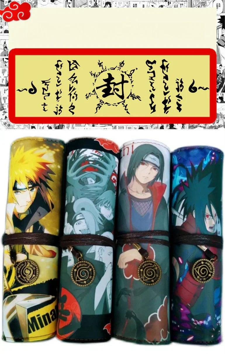 Itachi/Sasuke motif haute définition Impression magnifique défilement de dessin animé trousse créative