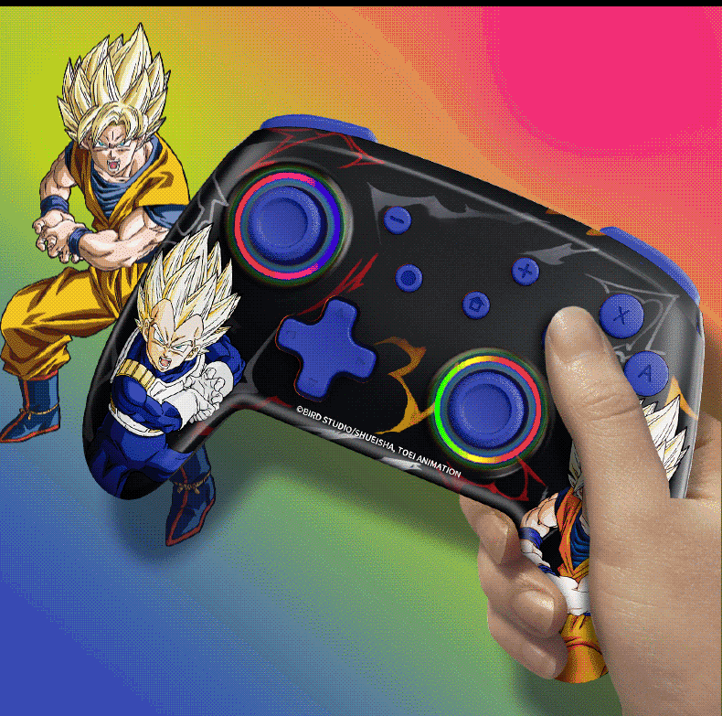 Manette de jeu Goku/Vegeta Sensible, contrôle précis, prise en main confortable, profitez de la passion du jeu