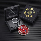 Porte-clés rotatif Sharingan Naruto - Jouet Fidget Spinner Uchiha Anime