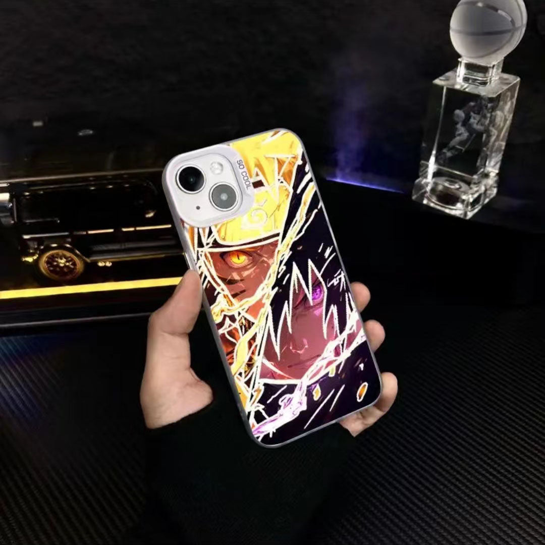 Coque de téléphone antichoc en silicone Uchiha Sasuke pour iPhone
