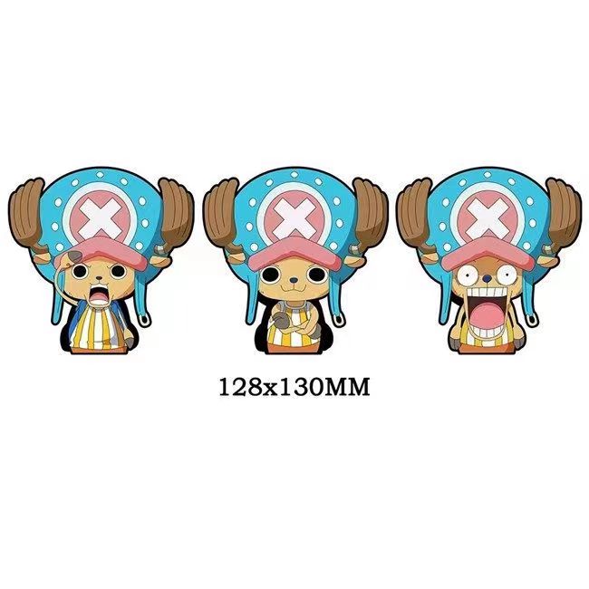 Autocollants 3D dégradés Luffy/Zoro/Nami