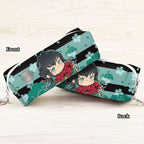 Tanjirou/Nezuko exquise trousse multi-fonctionnelle avec compartiments astucieux et motifs originaux