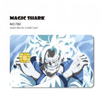 Autocollants de carte bancaire Luffy/Zoro épaissis avec gommage cristal personnalisés