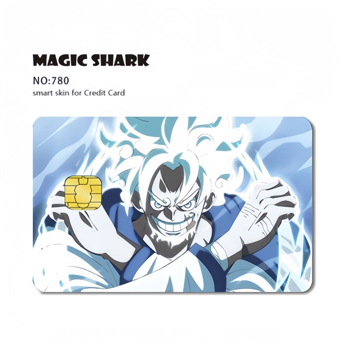 Autocollants de carte bancaire Luffy/Zoro épaissis avec gommage cristal personnalisés