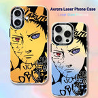Naruto Sasuke Anime Phone Case, Graffiti Style Multi Character Shockproof Protective Case For iPhone All Models Anti-Scratch Soft TPU Cell Phone Cover