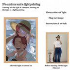 Luffy/Zoro/Sanji peuvent servir de miroirs, de peintures décoratives ou de tableaux lumineux.