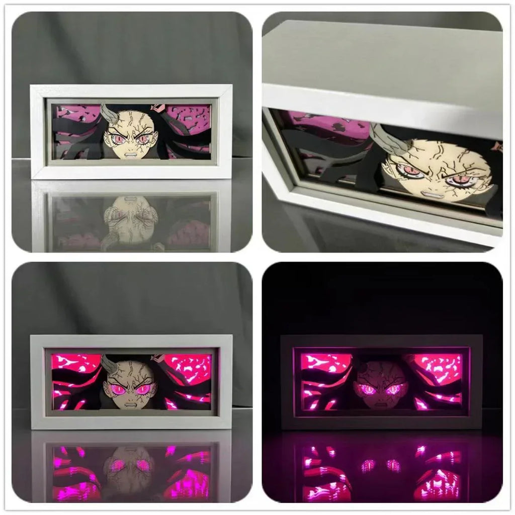 Tanjirou/Nezuko/Giyuu/Mitsuri Veilleuses de bureau exquises Luminescence Décoration de bureau
