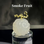 Ensemble collier et pendentif en agate naturelle faits à la main Luffy Fruit du démon