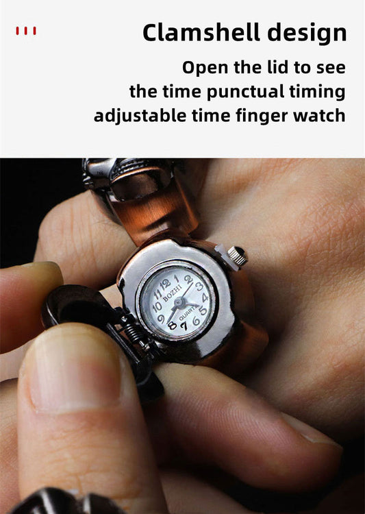 Luffy Ring Modelling Retro Fashion Creative Contracted Clamshell Ring Watches