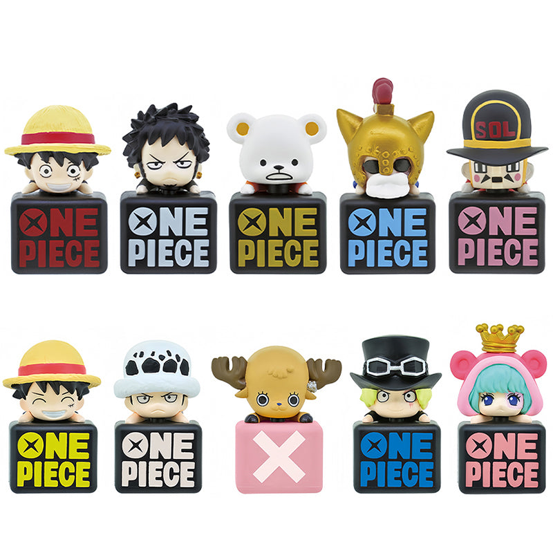 Kit de garage mini-modèles de personnages mignons Luffy/Chopper/Law - Des personnages mignons qui égayent votre humeur au quotidien