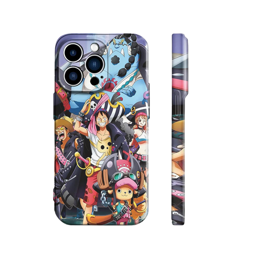 Luffy & Straw Hat Crew In Pirate Suit | One Piece 3D Printed Anime Phone Case