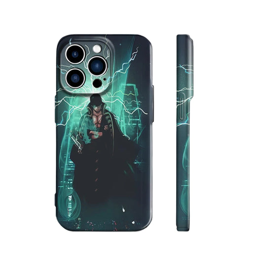 Green Haki Ignites Zoro’s Emerald Aura | One Piece 3D Printed Anime Phone Case