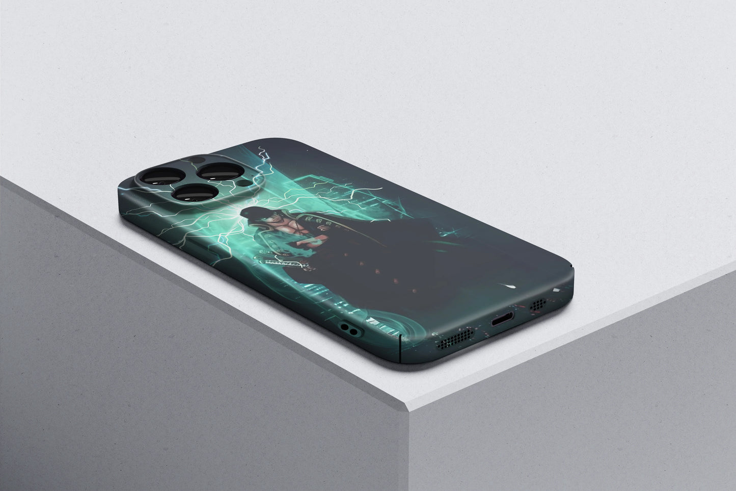 Green Haki Ignites Zoro’s Emerald Aura | One Piece 3D Printed Anime Phone Case