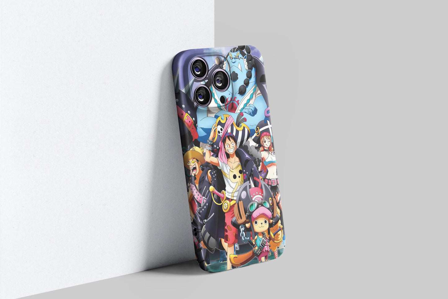 Luffy & Straw Hat Crew In Pirate Suit | One Piece 3D Printed Anime Phone Case