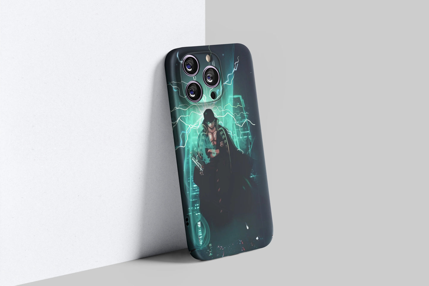 Green Haki Ignites Zoro’s Emerald Aura | One Piece 3D Printed Anime Phone Case