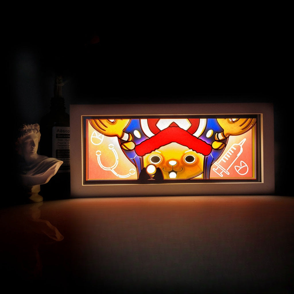 Décoration de cadre photo 3D des personnages Luffy/Ace/Zoro