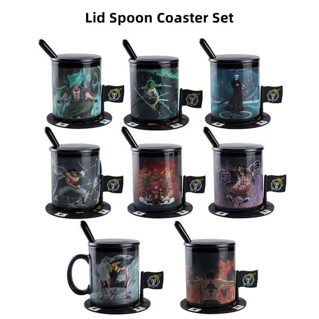 Tasse en céramique Luffy/Zoro thermoréactive changeant de couleur
