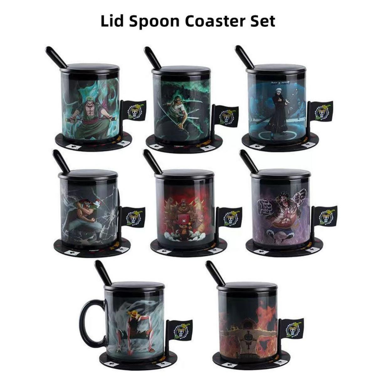 Tasse en céramique Luffy/Zoro thermoréactive changeant de couleur