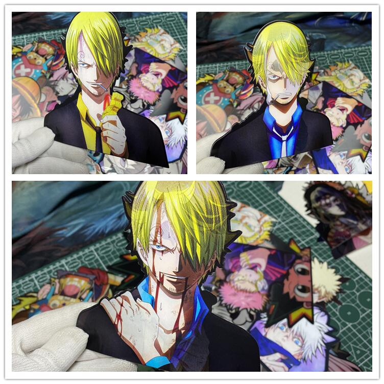 Luffy / Zoro / Nami 3D Gradient Stickers